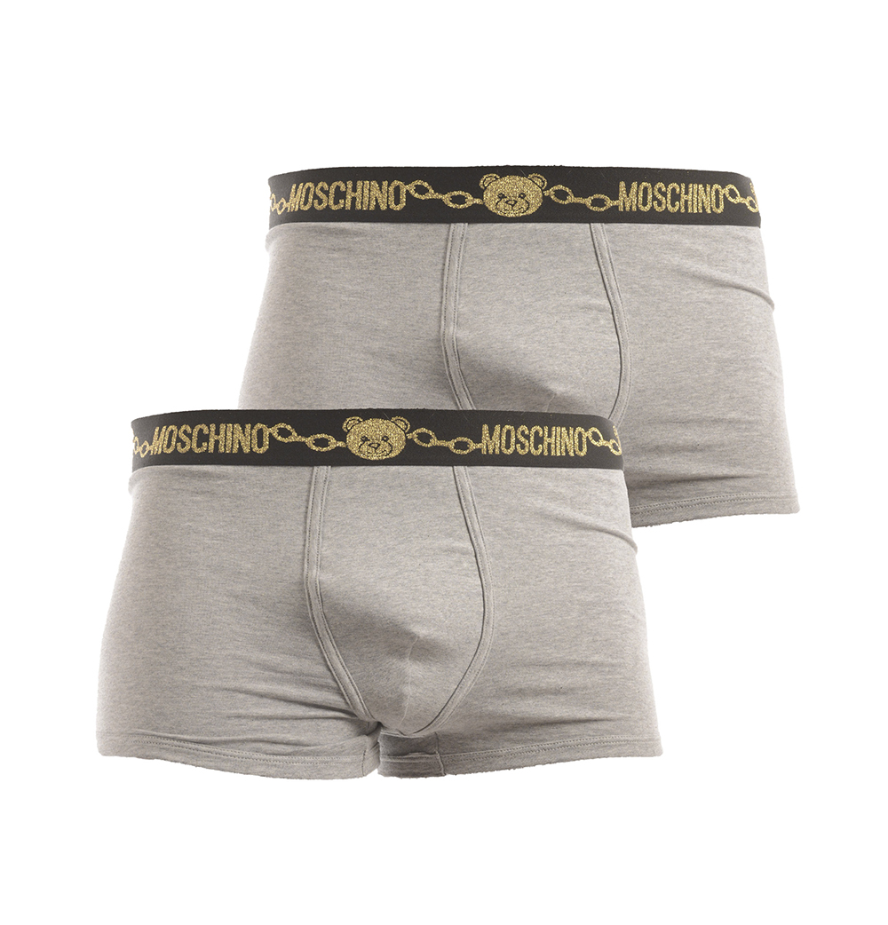 2 БОКСЕРА MOSCHINO UNDERWEAR Man Sz. M 47788123 489 Серый