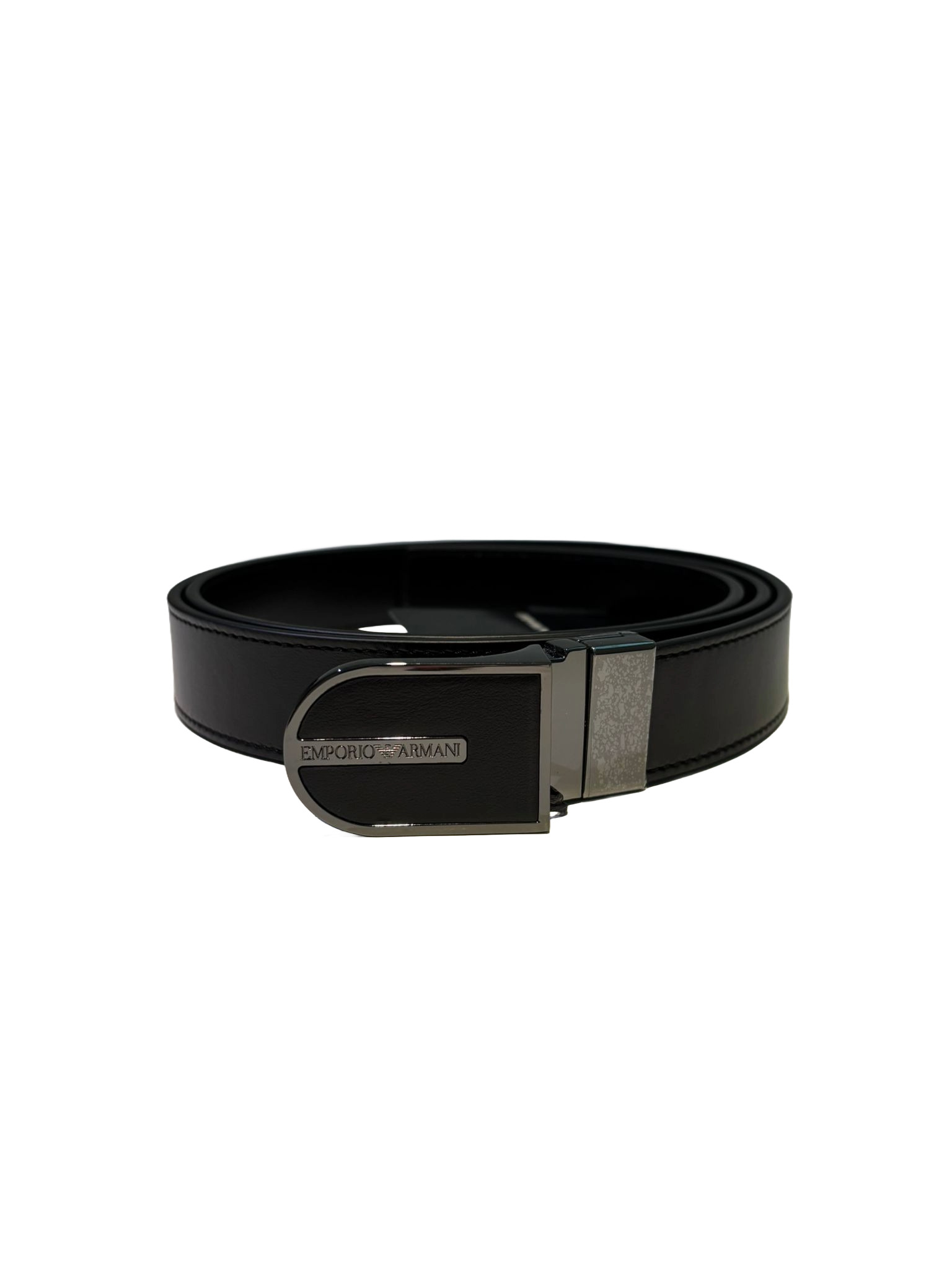 Кожаный ремень EMPORIO ARMANI EM001826AF15202 UC001 ЧЕРНЫЙ