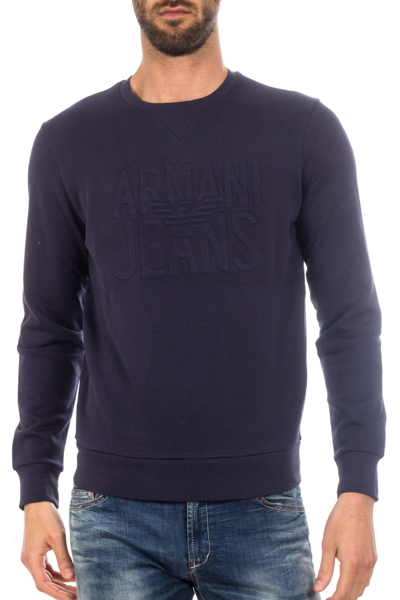 Armani Jeans AJ Sweatshirt Hoodie Man Blue 6X6M266JPAZ 1547 Sz.S MAKE OFFER