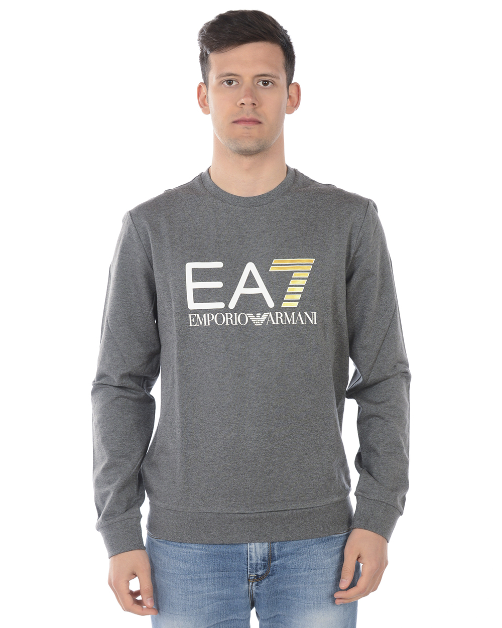 Emporio Armani Ea7 Sweatshirt Hoodie Man Grey 3GPM1 3PJ05Z 3925 Sz S MAKE OFFER