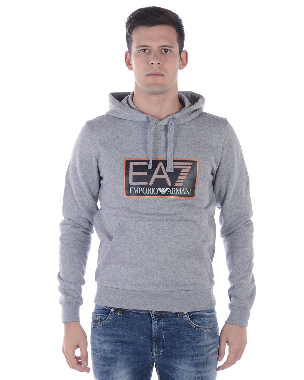 Emporio Armani Ea7 Sweatshirt Hoodie Man Grey 6ZPM17PJ07Z 3905 Sz.M MAKE OFFER