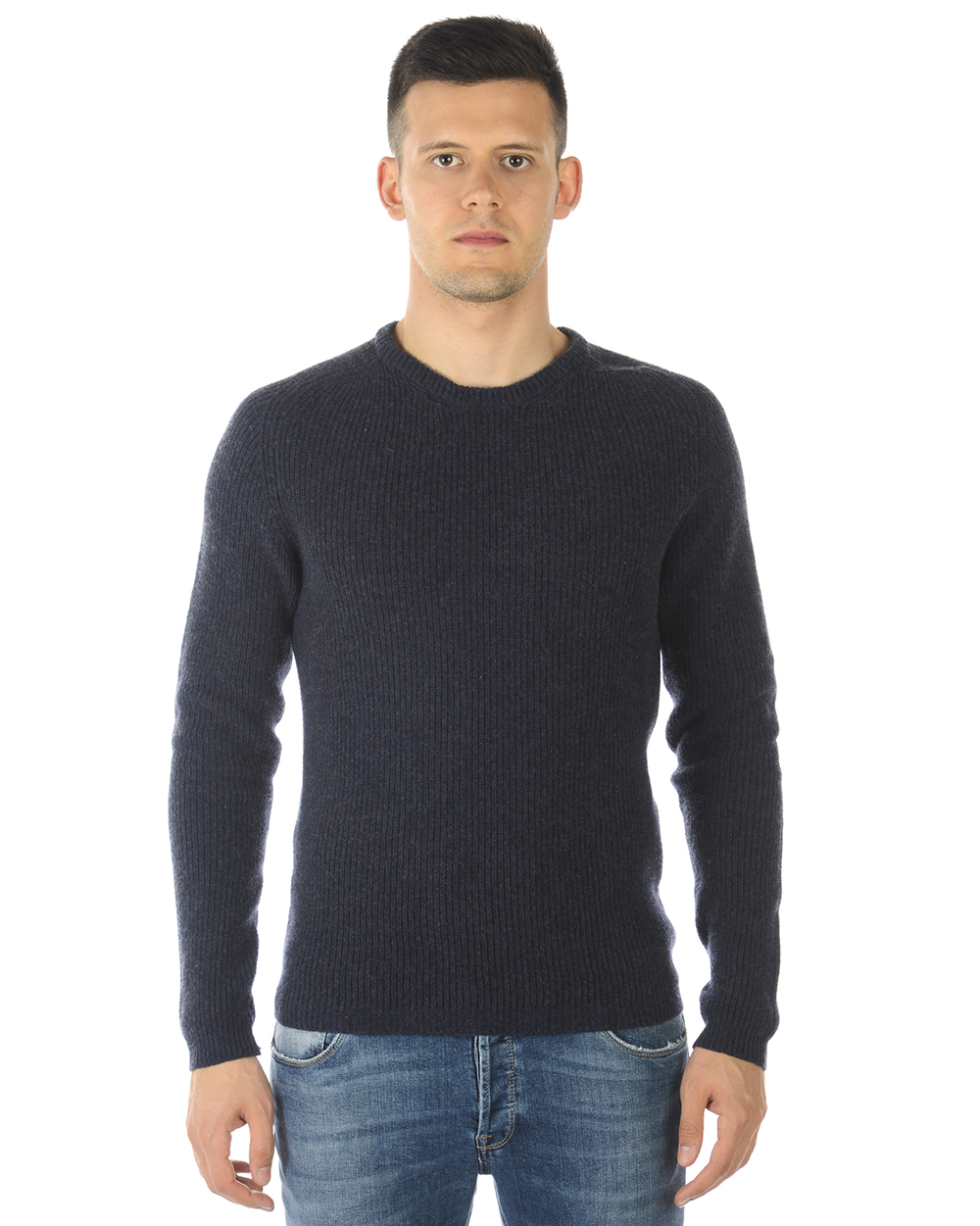 Maglia Maglione Armani Jeans Aj Sweater SLIM FIT ITALY Uomo Blu 06W32KH 35