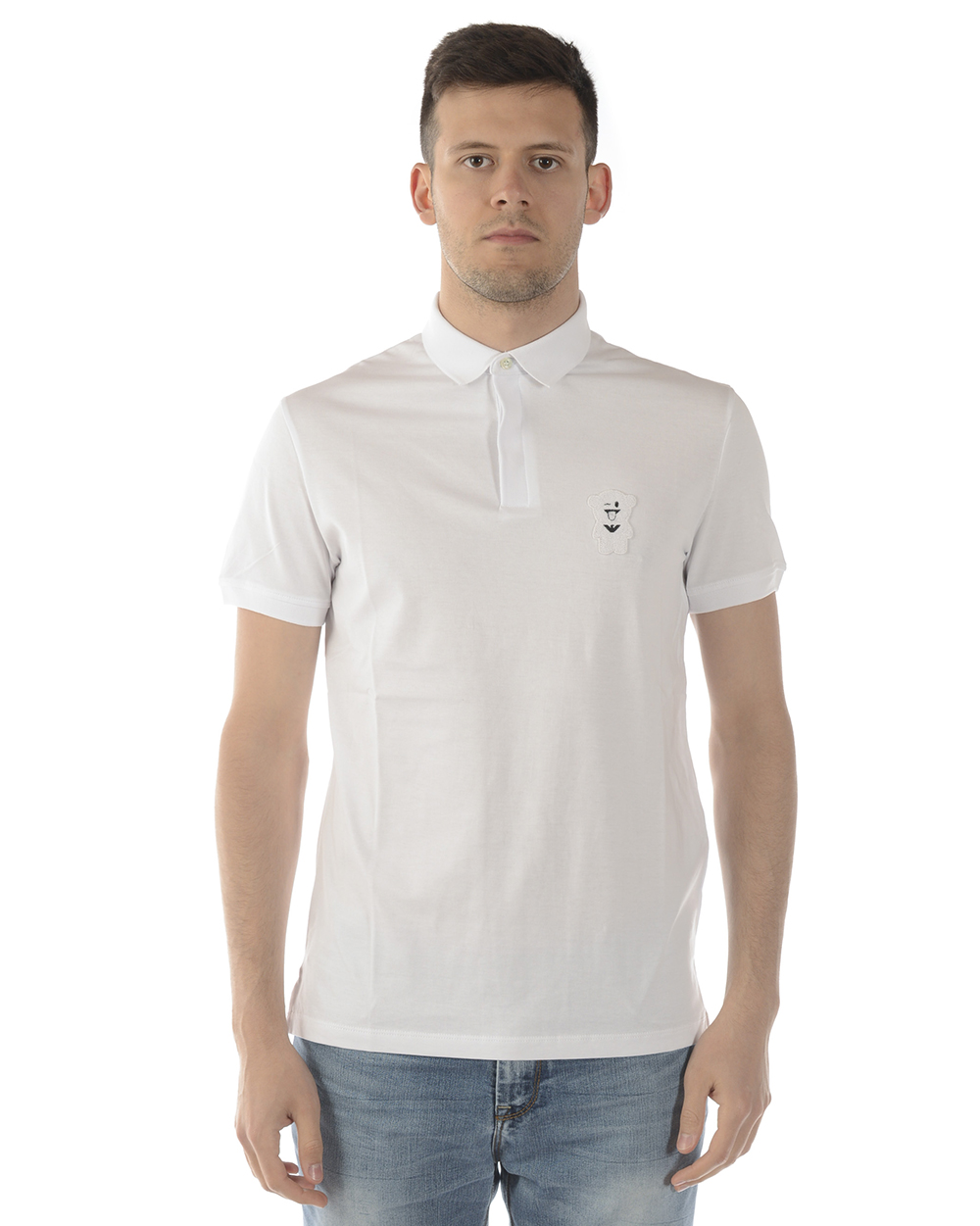 Emporio Armani Polo Shirt Cotton Man White 3G1F71 1J30Z 100 Sz L MAKE OFFER
