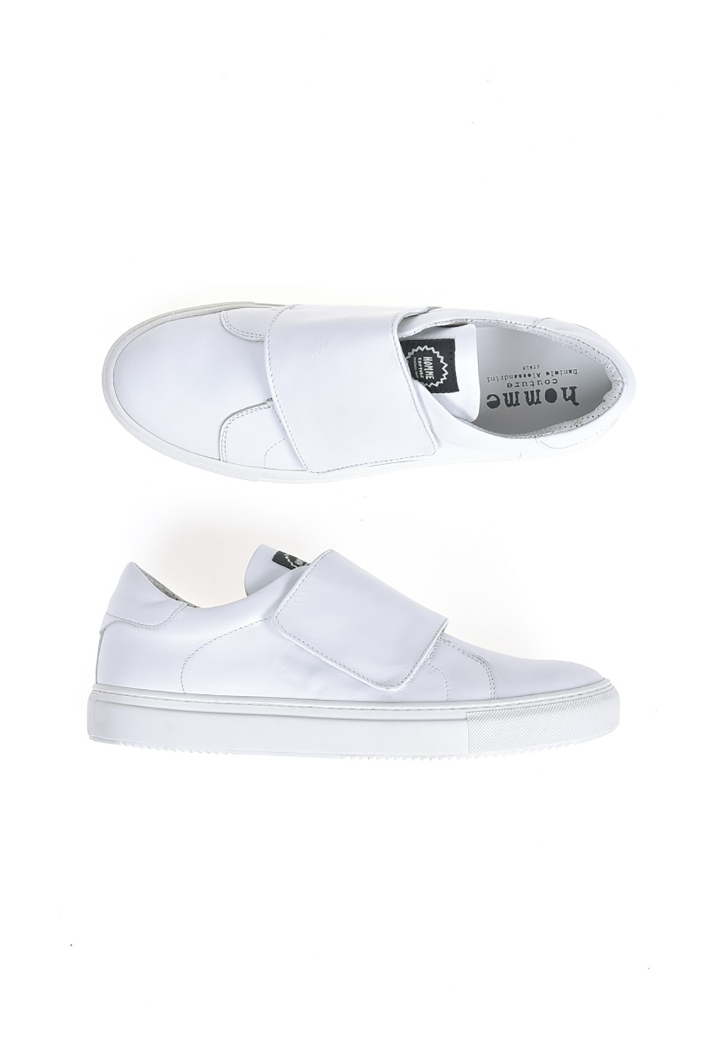 Scarpe Sneaker Daniele Alessandrini Shoes Pelle Uomo Bianco F7173KL4233602 2