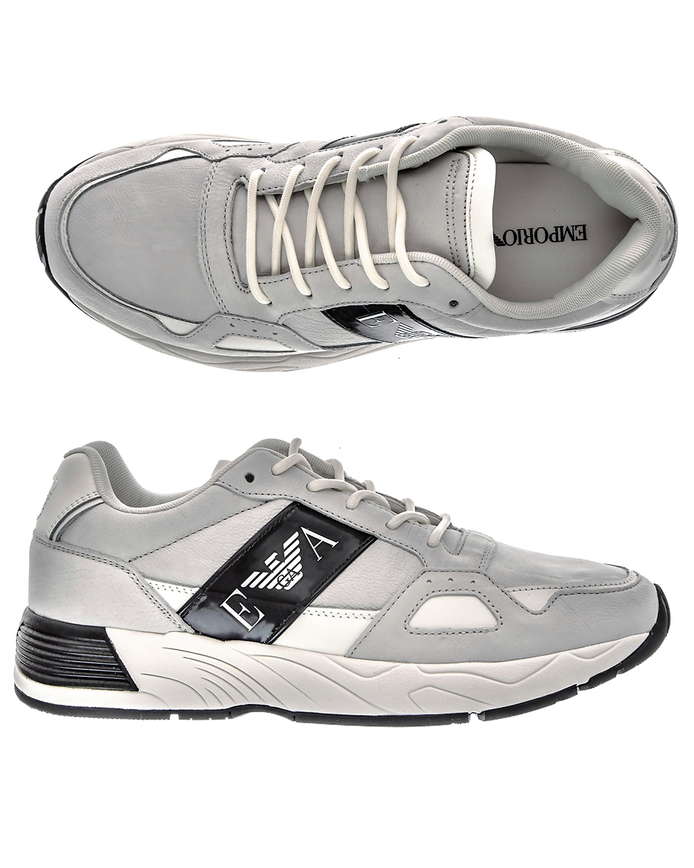 Scarpe Sneaker Emporio Armani Shoes Pelle Uomo Bianco X4X220XL188 A222