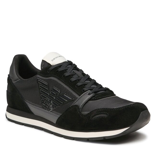 Shoes Sneaker EMPORIO ARMANI  Man Sz. US 10 X4X537XN730 R926 Black