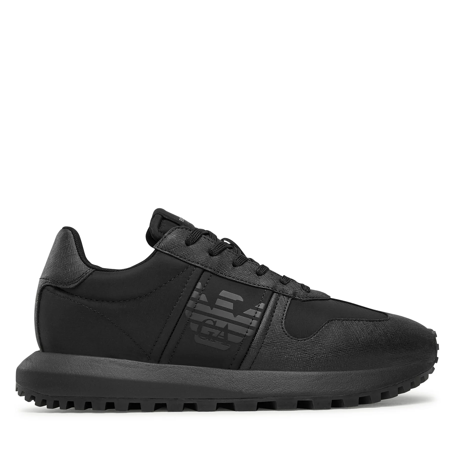 Shoes Sneaker EMPORIO ARMANI  Man Sz. US 9,5 X4X640XN949 K001 Black