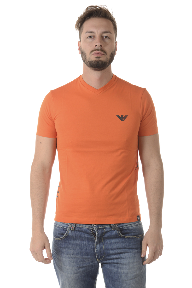 Armani Jeans T Shirt Sweatshirt Man Orange 6Y6T166J00Z 1665 Sz L MAKE OFFER