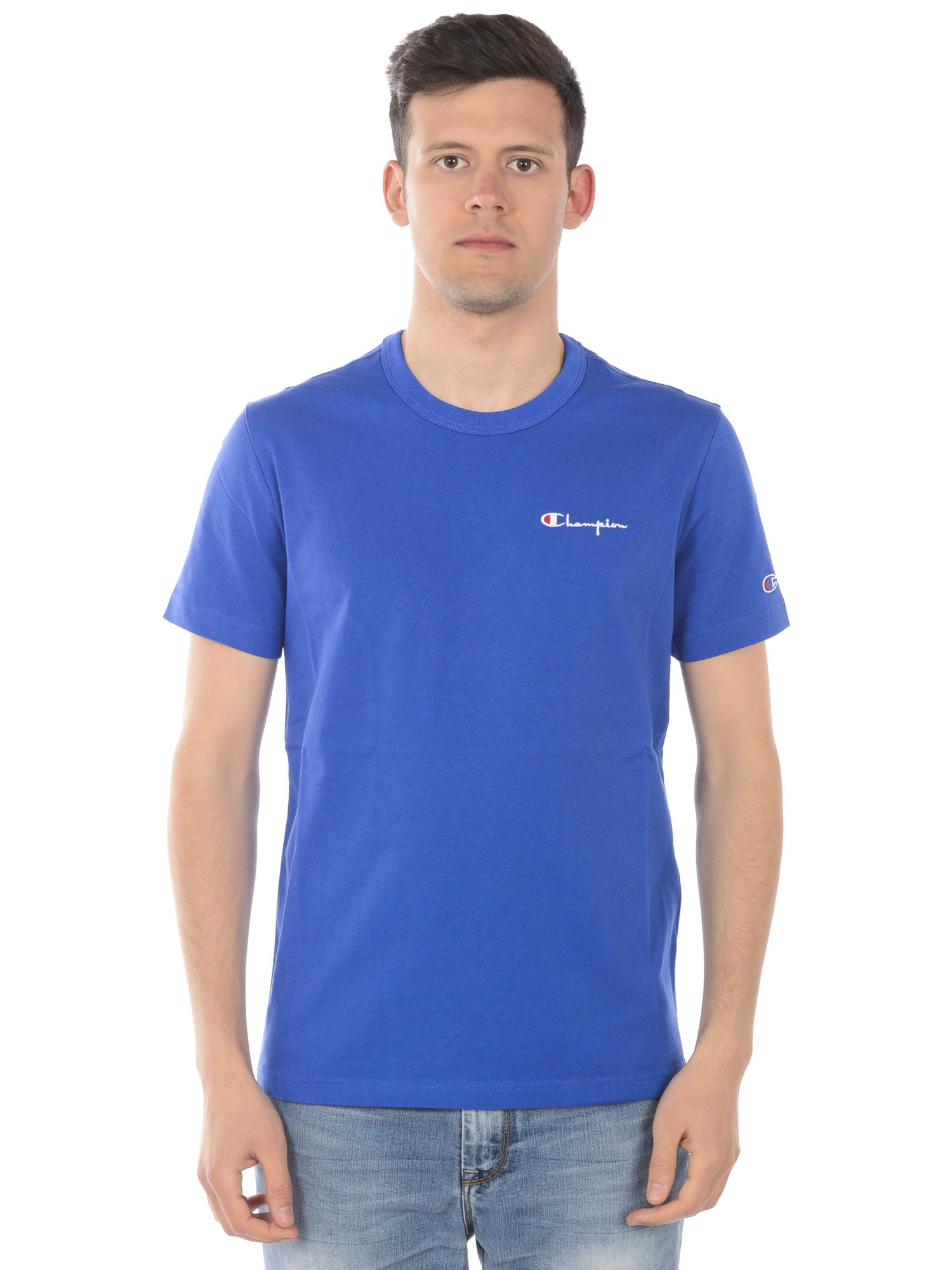 T-SHIRT CHAMPION MEN Tg. M 211985 BS008 BLU