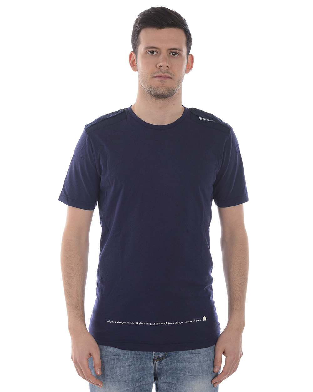 T-shirt Daniele Alessandrini Sweatshirt MADE IN ITALY Uomo Blu M6960E6433901 23