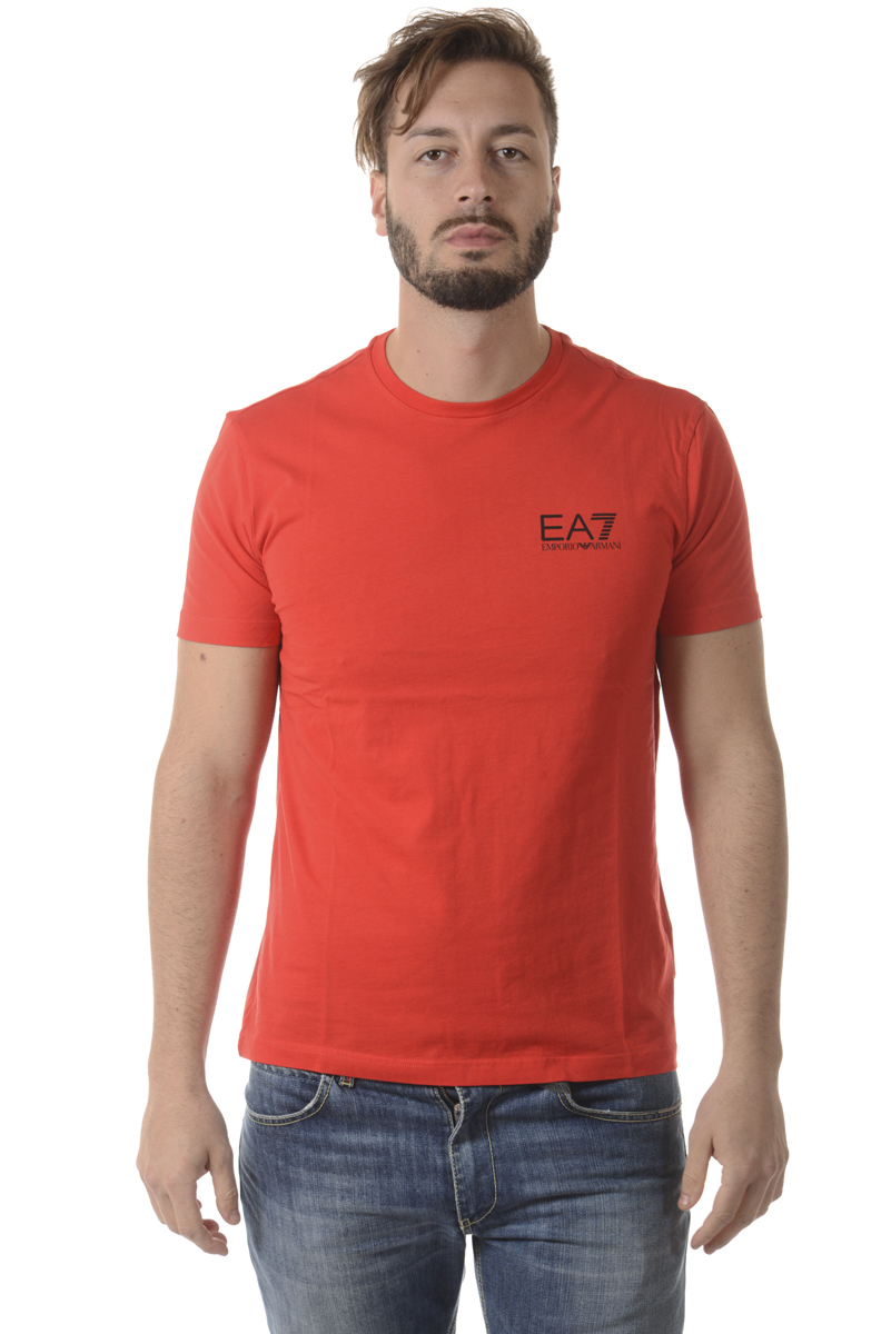T shirt Maglietta Emporio Armani EA7 Sweatshirt Uomo Rosso 6YPT51PJ30Z 1451