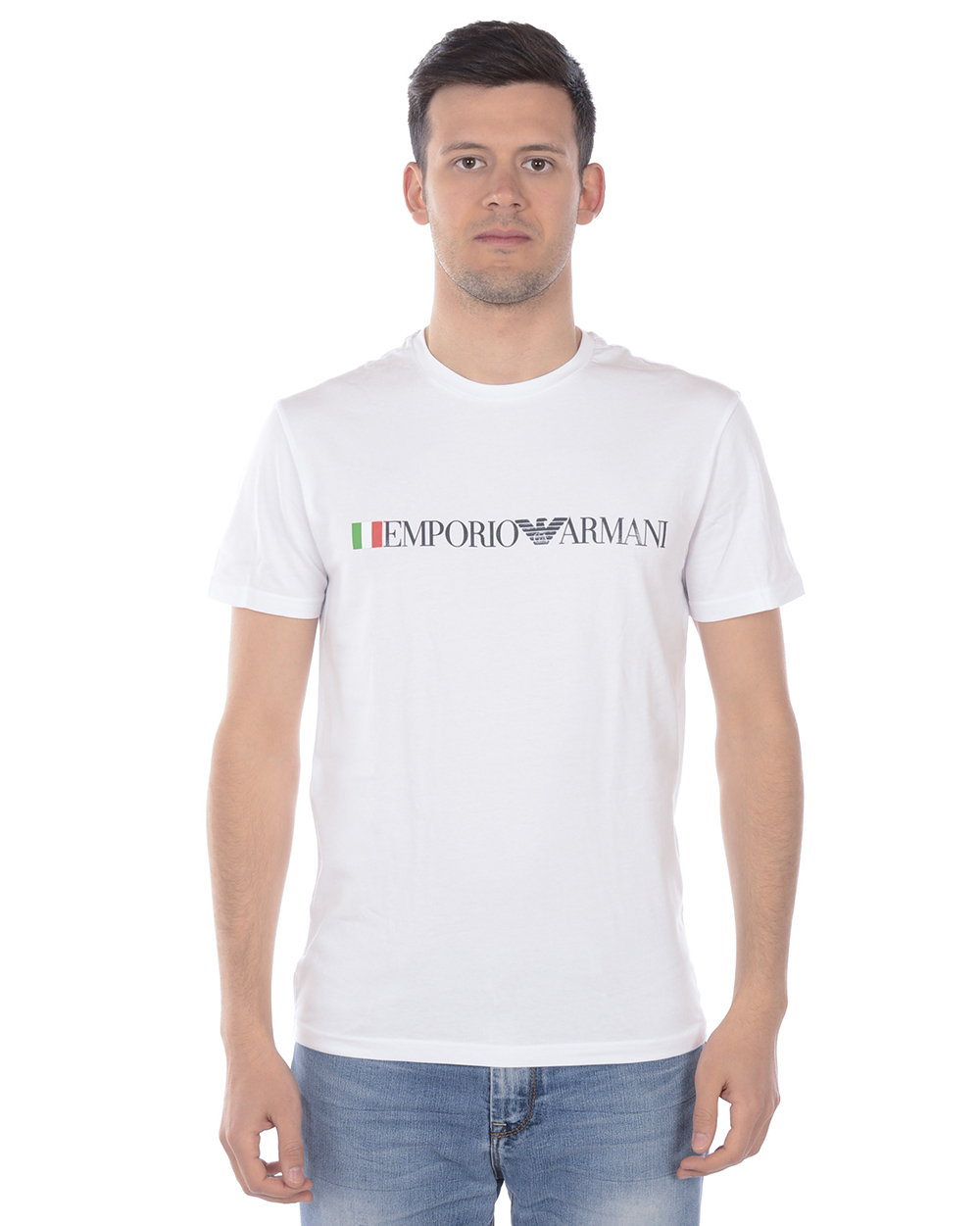 T shirt Maglietta Emporio Armani Sweatshirt Uomo Bianco 110853 9P510 10
