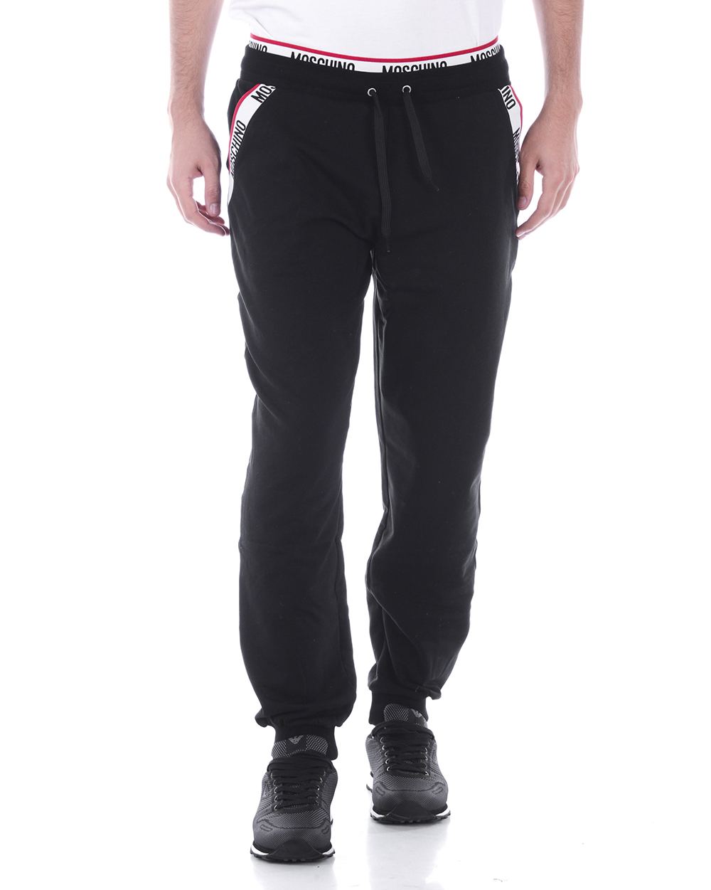 Tuta Moschino Underwear Tracksuit Cotone Uomo Nero A42098116 555