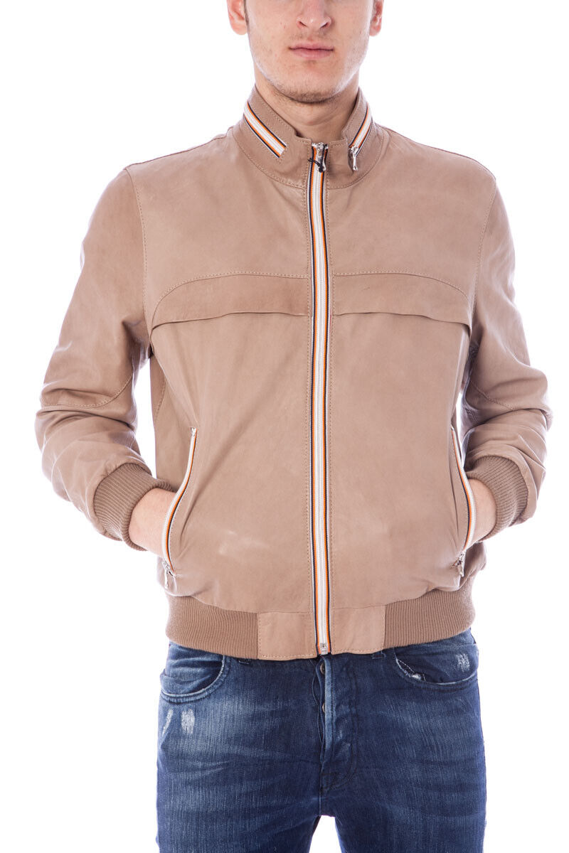 Veste MWF Jacket Cuir MADE IN ITALY Homme Beige BALOTELLI TL. 48 FAIRE OFFRE