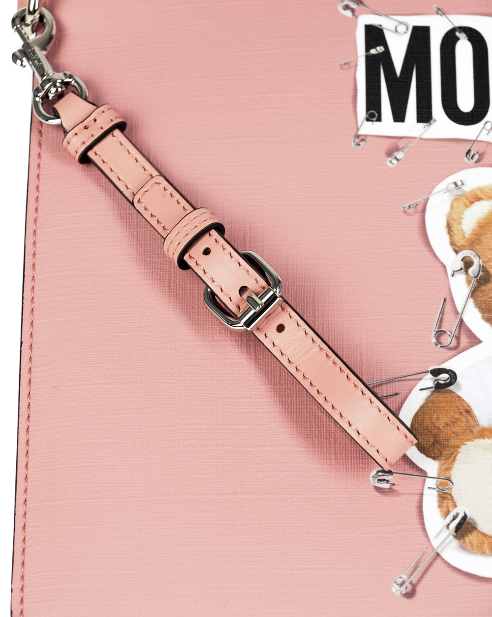 【送料&関税込】Moschino Set Of Five Pins Moschino Bag SAFETY PIN TEDDY ITALY Woman Pink 7A84208210