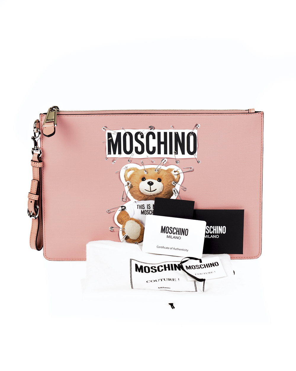 Moschino Bag SAFETY PIN TEDDY ITALY Woman Pink 7A84208210