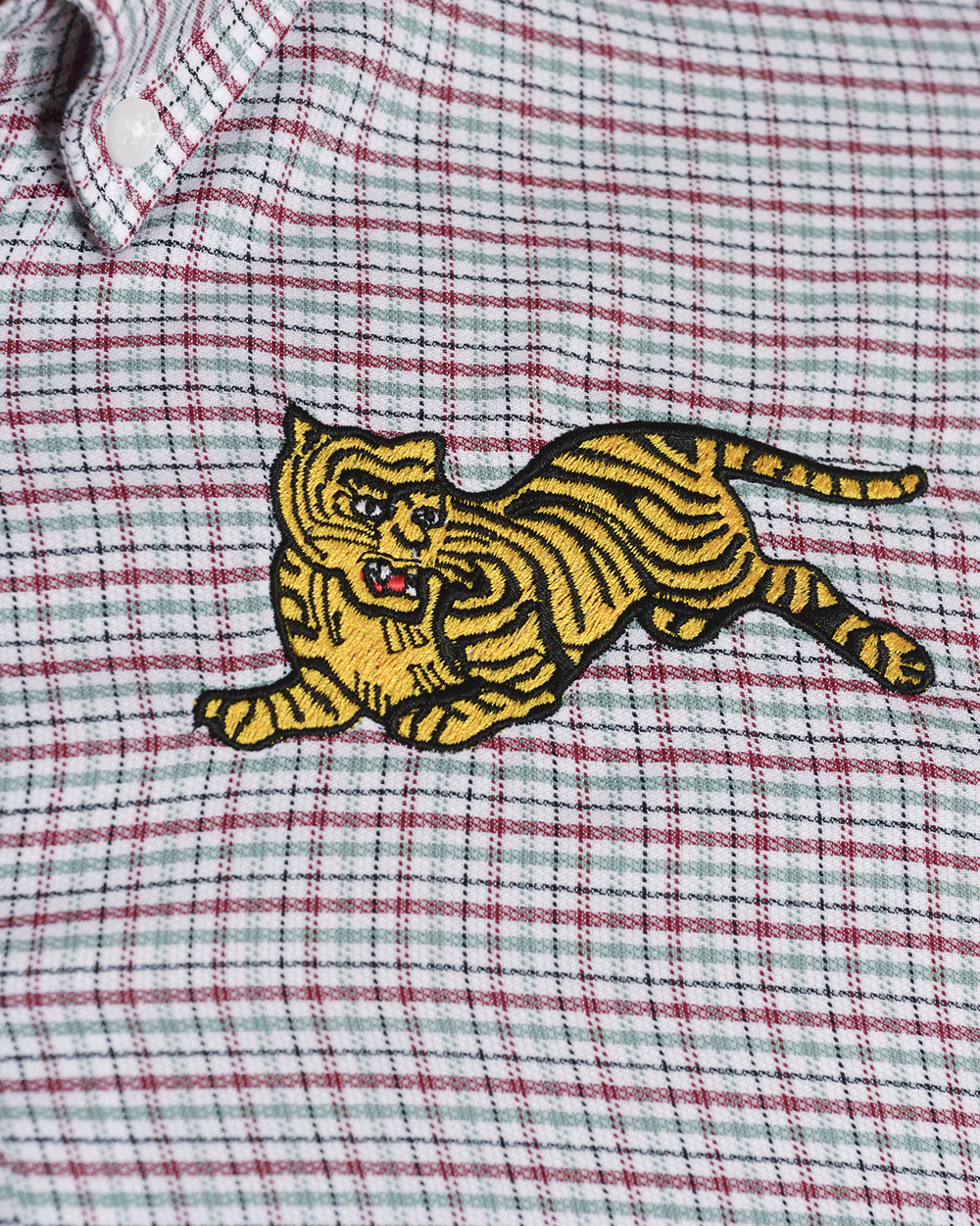 シャツ ASCLO Tiger Check Shirt (3color) KENZO TIGER CHECK men shirt, cotton, checked, long sleeve