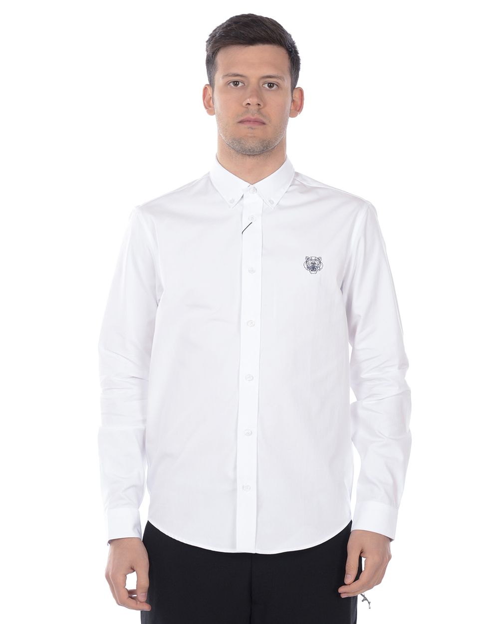 KENZO men cotton long sleeve shirt, men shirt, button-down