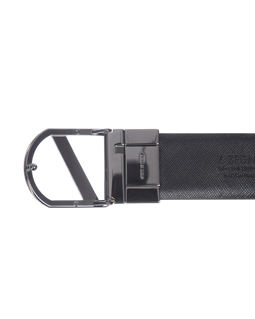 Zegna Belt DOUBLE FACE Leather ITALY Man Black BSPOX19324