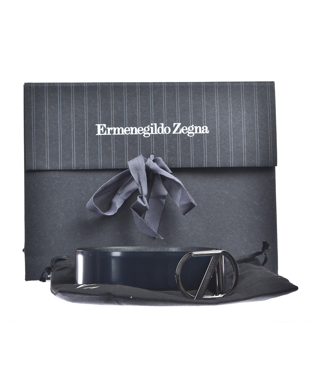 Zegna Belt DOUBLE FACE Leather ITALY Man Black BSPOX19324