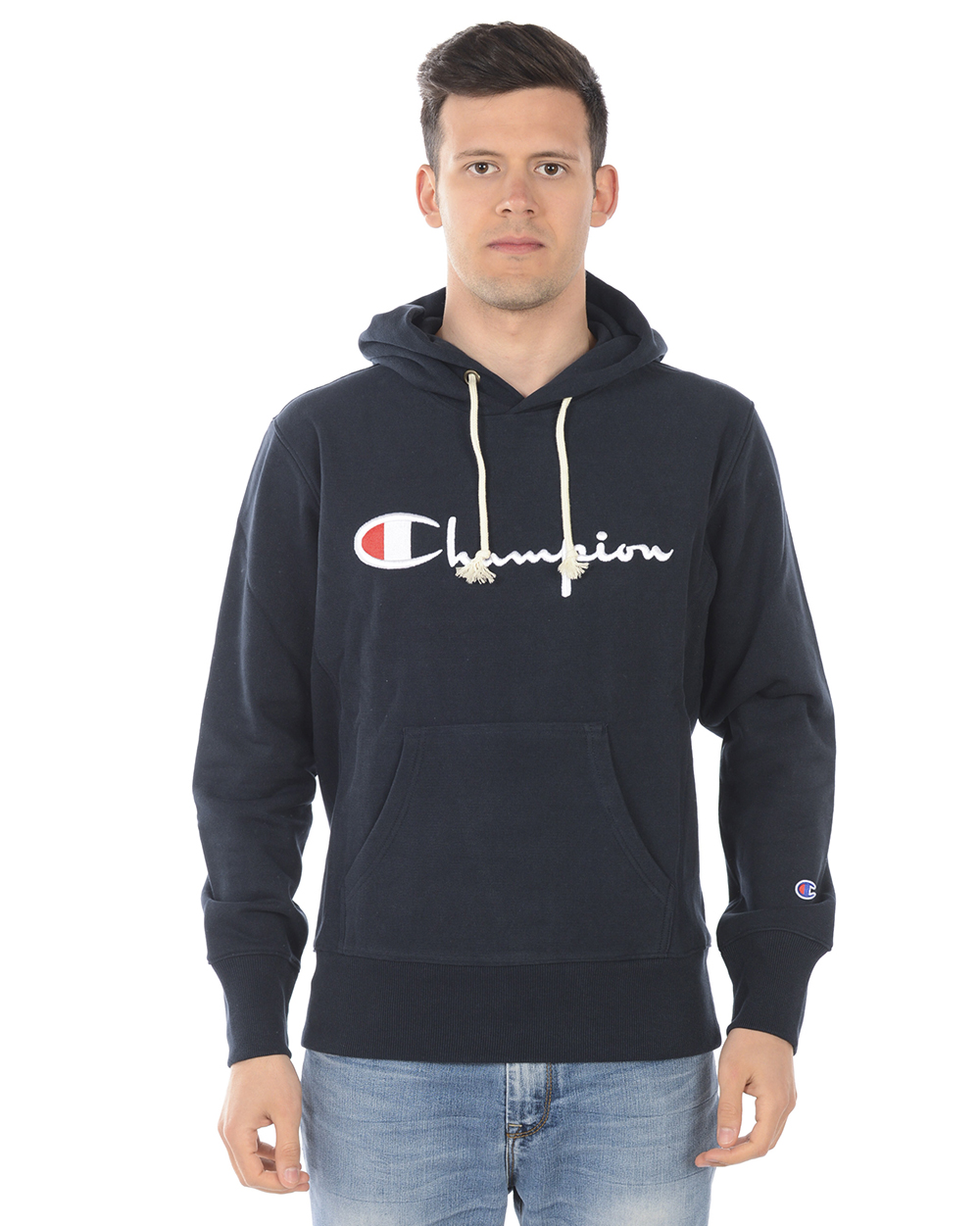 Champion sweater hotsell light blue caracteristicas