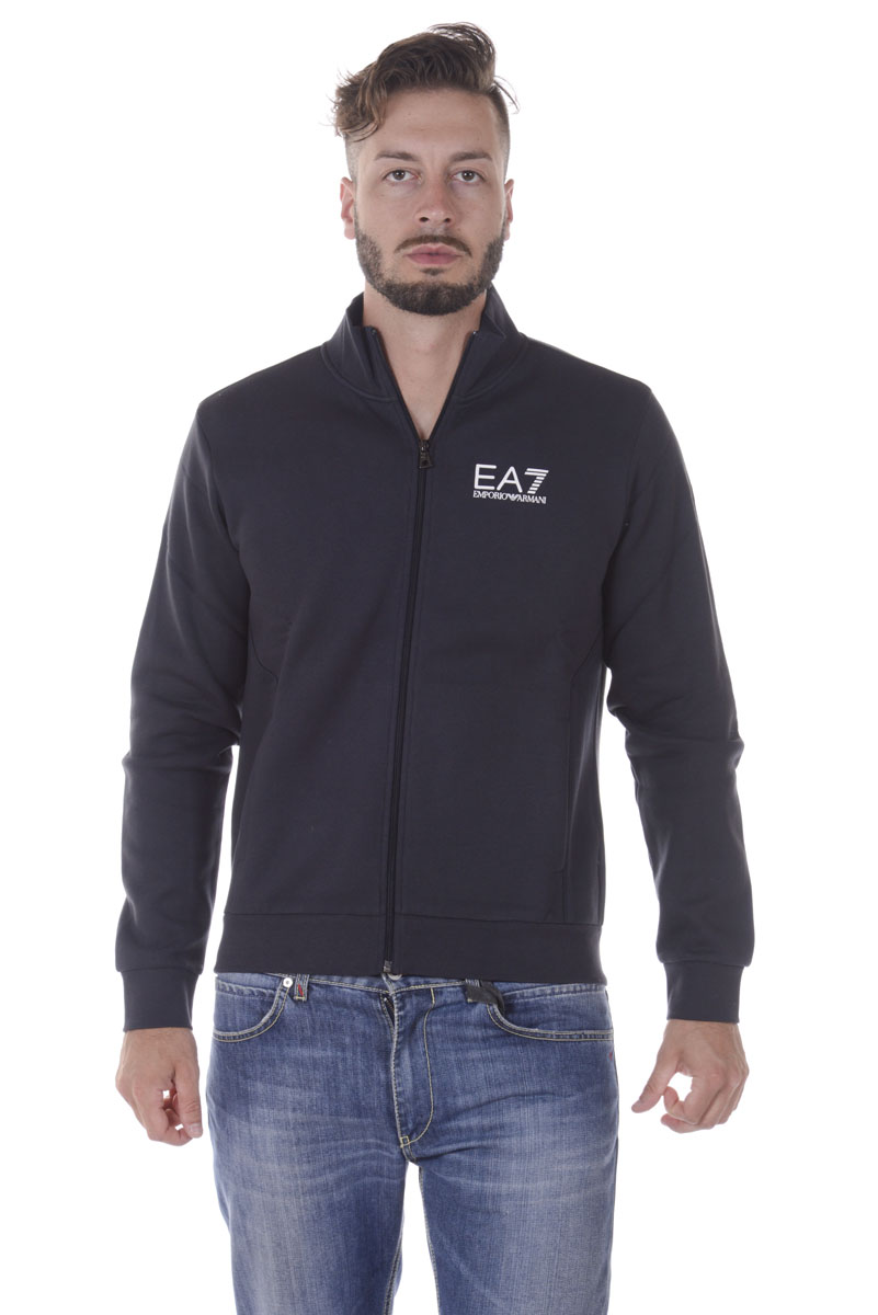 Emporio Armani EA7 Sweatshirt Hoodie Man Blues 6YPM55PJ07Z 1578 Sz