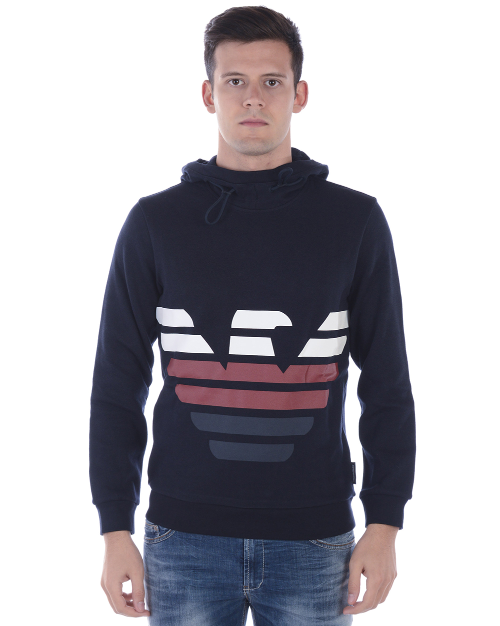 EMPORIO ARMANI◆スウェット Emporio Armani Sweatshirt Hoodie Man Blue 6Z1MC21J14Z 922 Sz