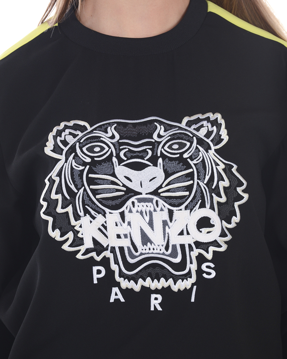 Felpa Kenzo Sweatshirt Hoodie Donna Nero 5AC 2TO010 99 Tg. M