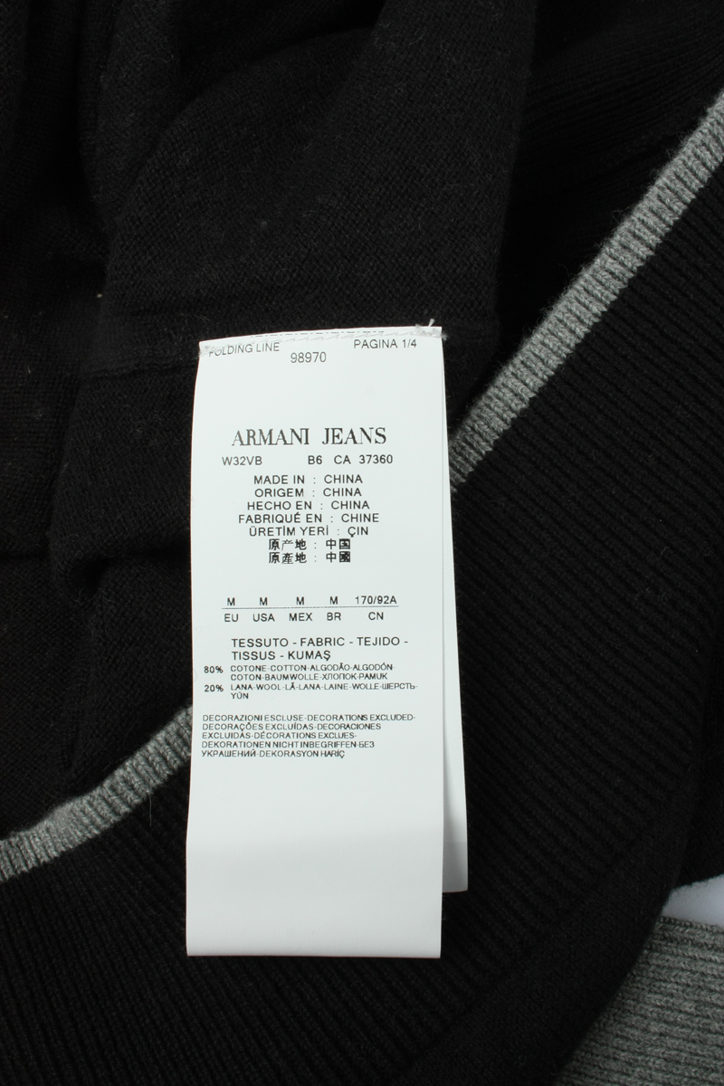 Armani Jeans AJ Sweater Pullover Cotton 