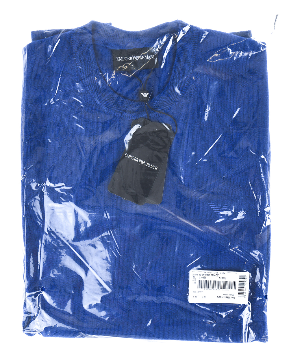 Emporio Armani Sweater Pullover Wool Man Blue 8N1M911M4CZ