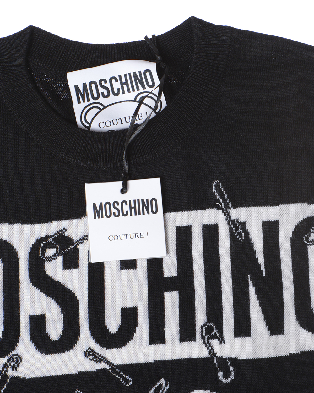 アウターその他 MOSCHINO Women Outer A0505 0560 1555 Black Moschino Black single-breasted jacket | TheDoubleF