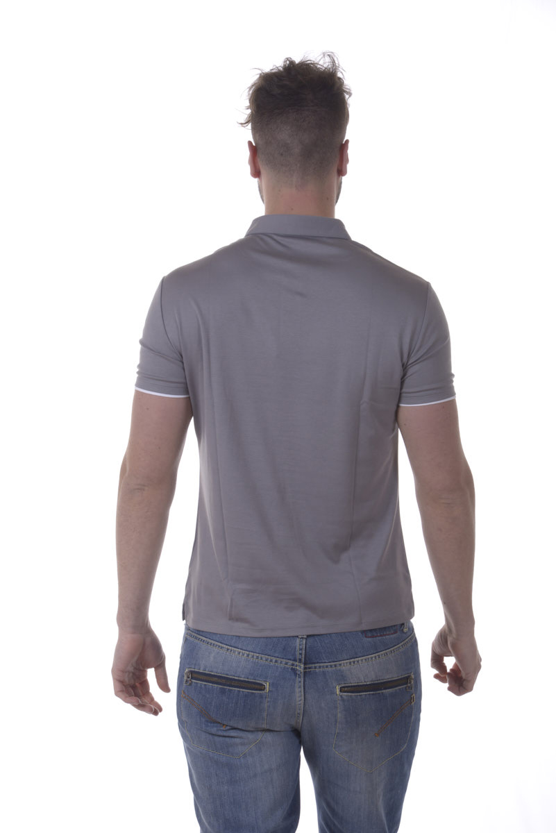 【限定セール！】 Cotton Shirt Polo AJ Jeans Armani Man 1905 3Y6F326JPRZ Grey トップス