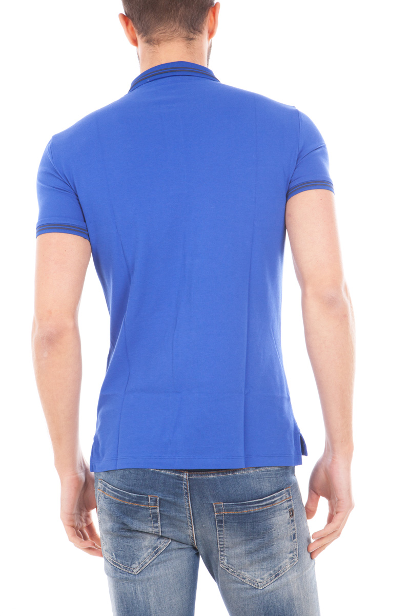 Armani Jeans AJ Polo Shirt Cotton Man Blue 8N6F306JPTZ 1586