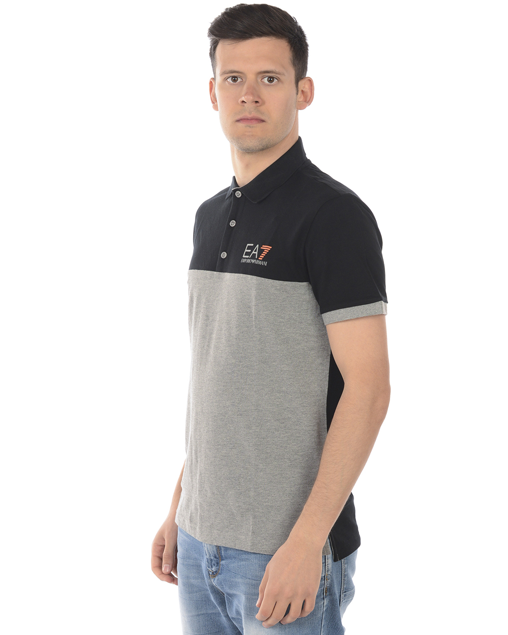 emporio armani ea7 tape cuff polo shirt
