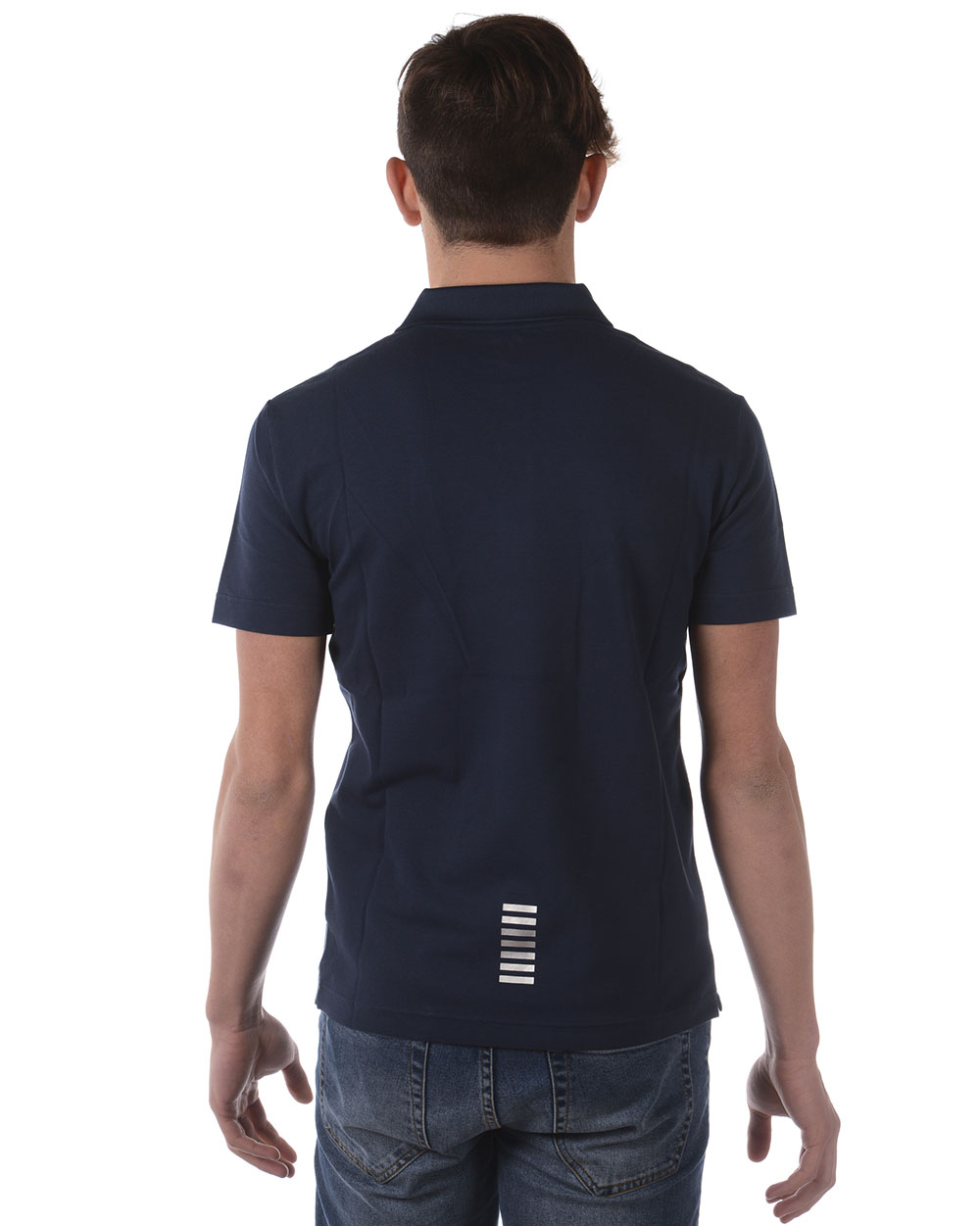 Emporio Armani EA7 Polo Shirt Cotton Man Blue 3ZPF52PJ04Z