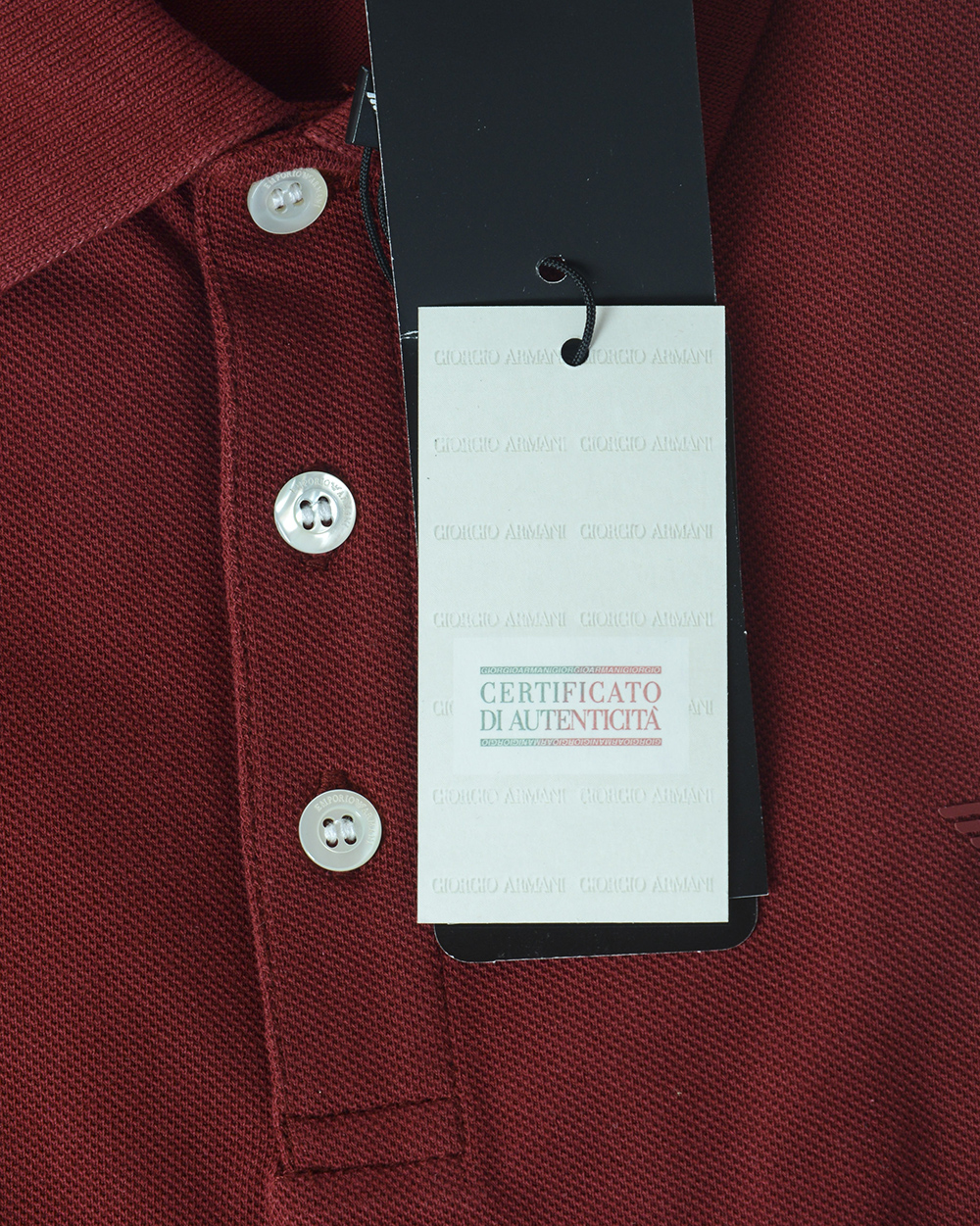 Emporio Armani Polo Shirt Cotton Man Bordeaux 8N1F121J0SZ