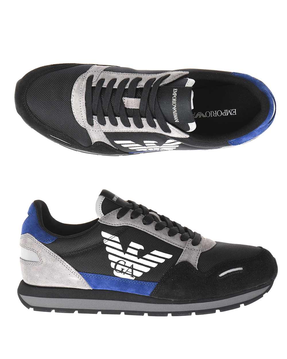 scarpe armani blu