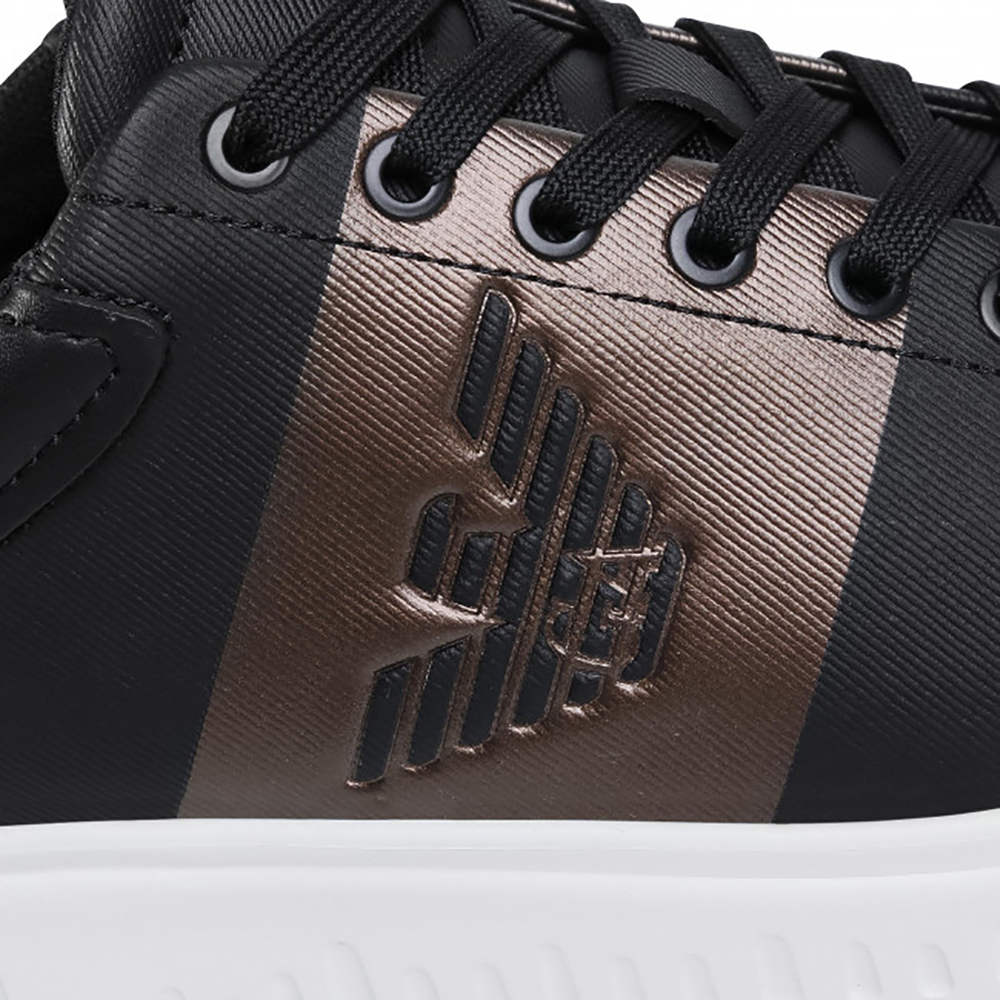 スニーカー EMPORIO ARMANI Men Sneakers X4X264 XF768 00002 Black Sneakers Emporio Armani | with addition of leather | color