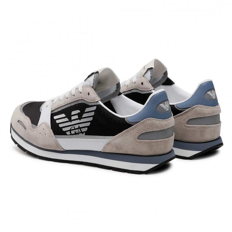 Shoes Sneaker EMPORIO ARMANI Man Sz. US 9,5 X4X537XM678 Q091