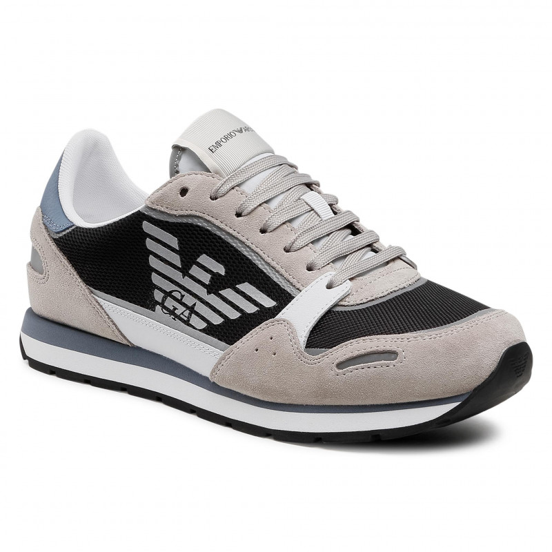 Shoes Sneaker EMPORIO ARMANI Man Sz. US 9,5 X4X537XM678 Q091