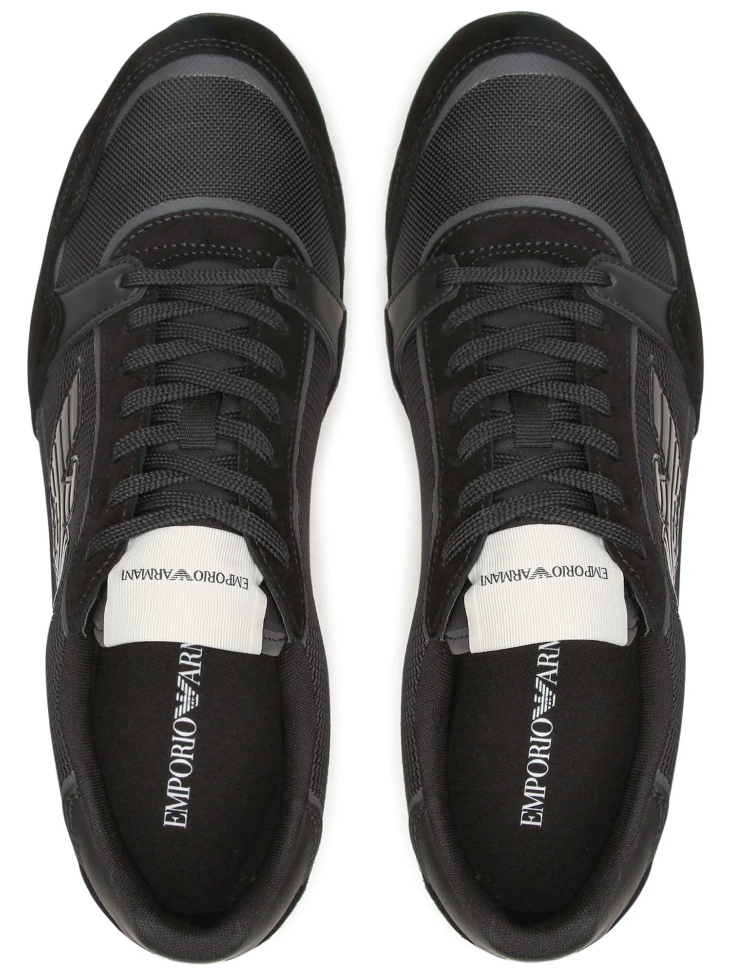Shoes Sneaker EMPORIO ARMANI Man Sz. US 10 X4X537XN730 R926 Black