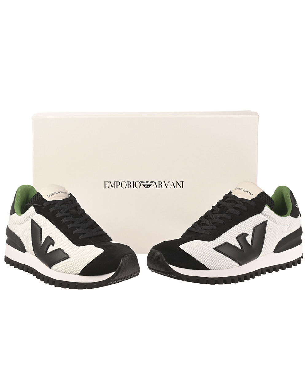 VIP【関税送料無料】希少 EMPORIO ARMANI SNEAKERS Shoes Sneaker EMPORIO ARMANI Man Sz. US 9,5 X4X583XN647 R328