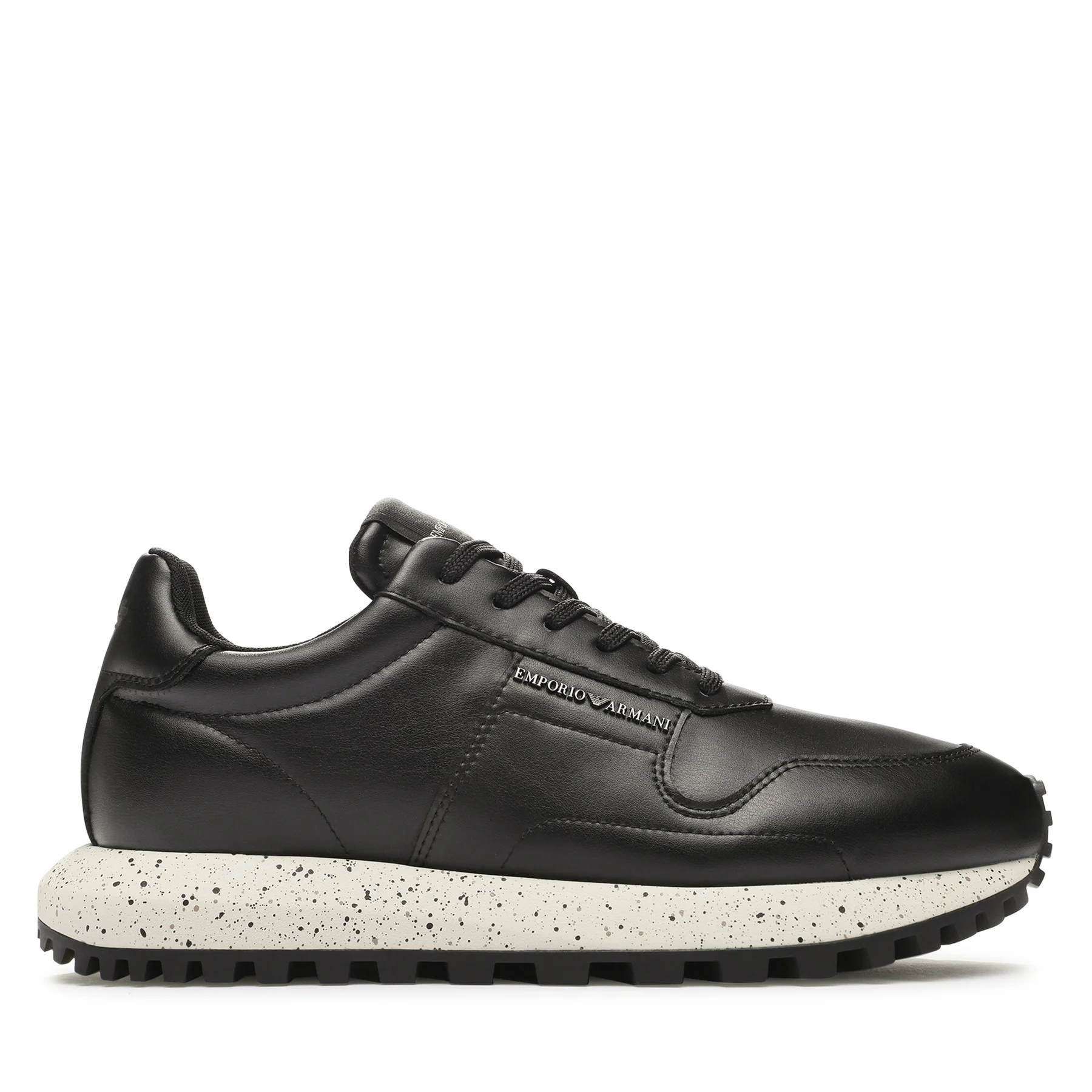 スニーカー EMPORIO ARMANI Men Sneakers X4X639 XD382 894 WHITE Emporio Armani Men's White Leather Sneakers