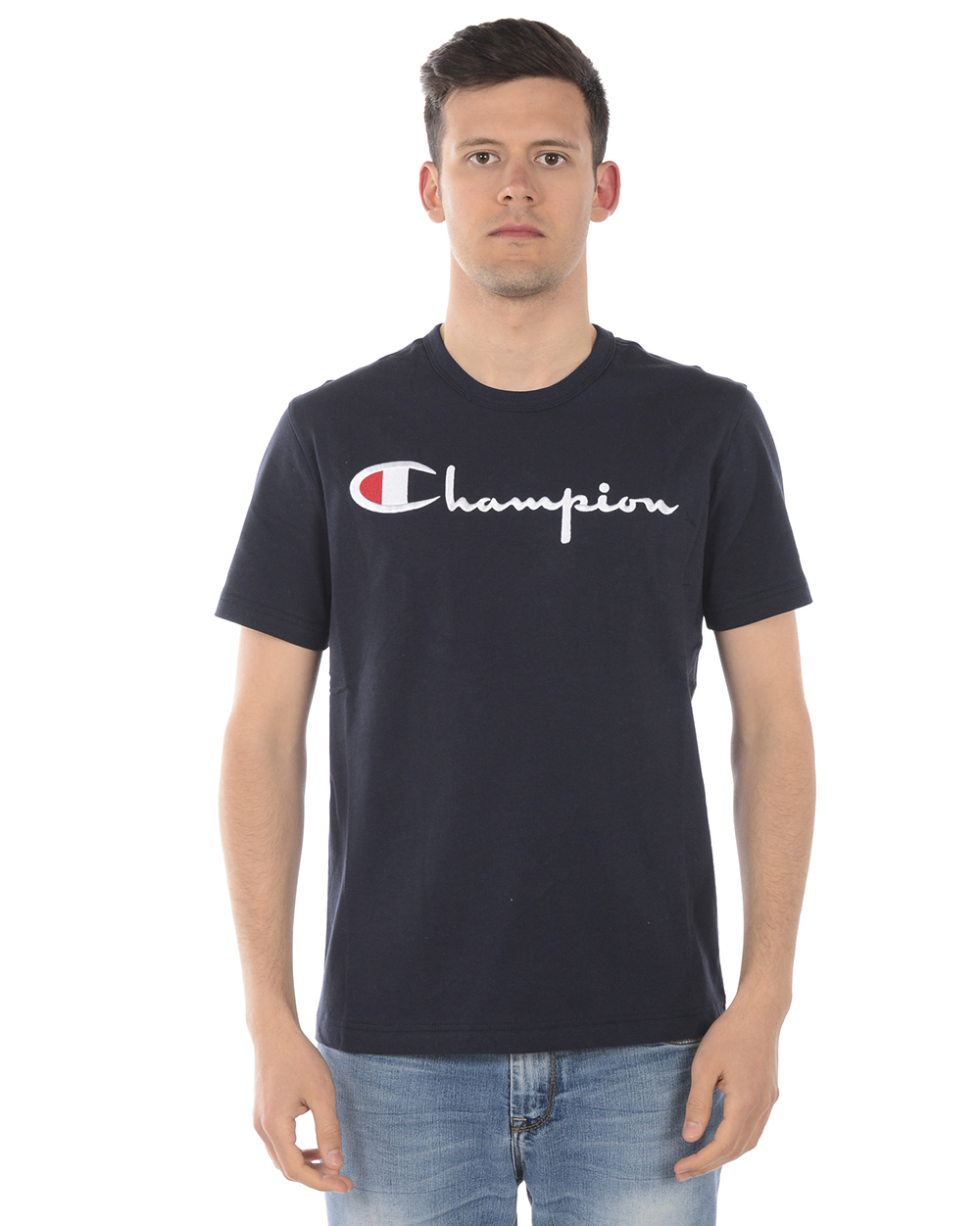 Champion T-Shirt Sweatshirt Cotton Man Blue 210972 BS501 Sz Champion T-Shirt Sweatshirt Cotton Man Blue 210972 BS501 Sz
