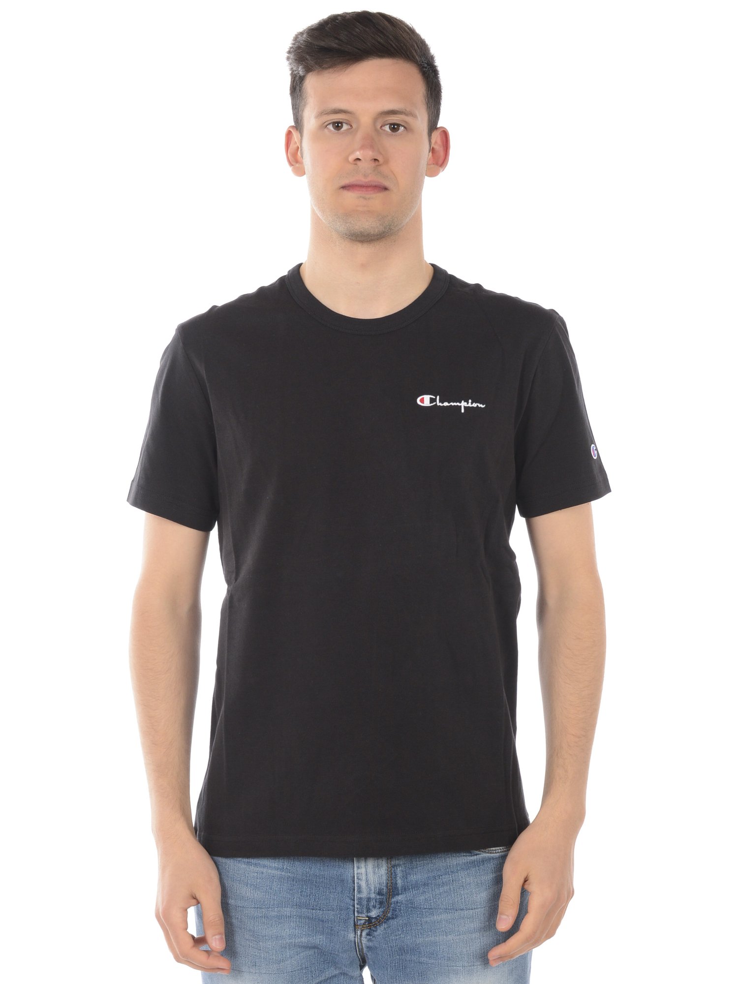 T-SHIRT CHAMPION MEN Tg. XXL 211985 KK001 BLACK | eBay