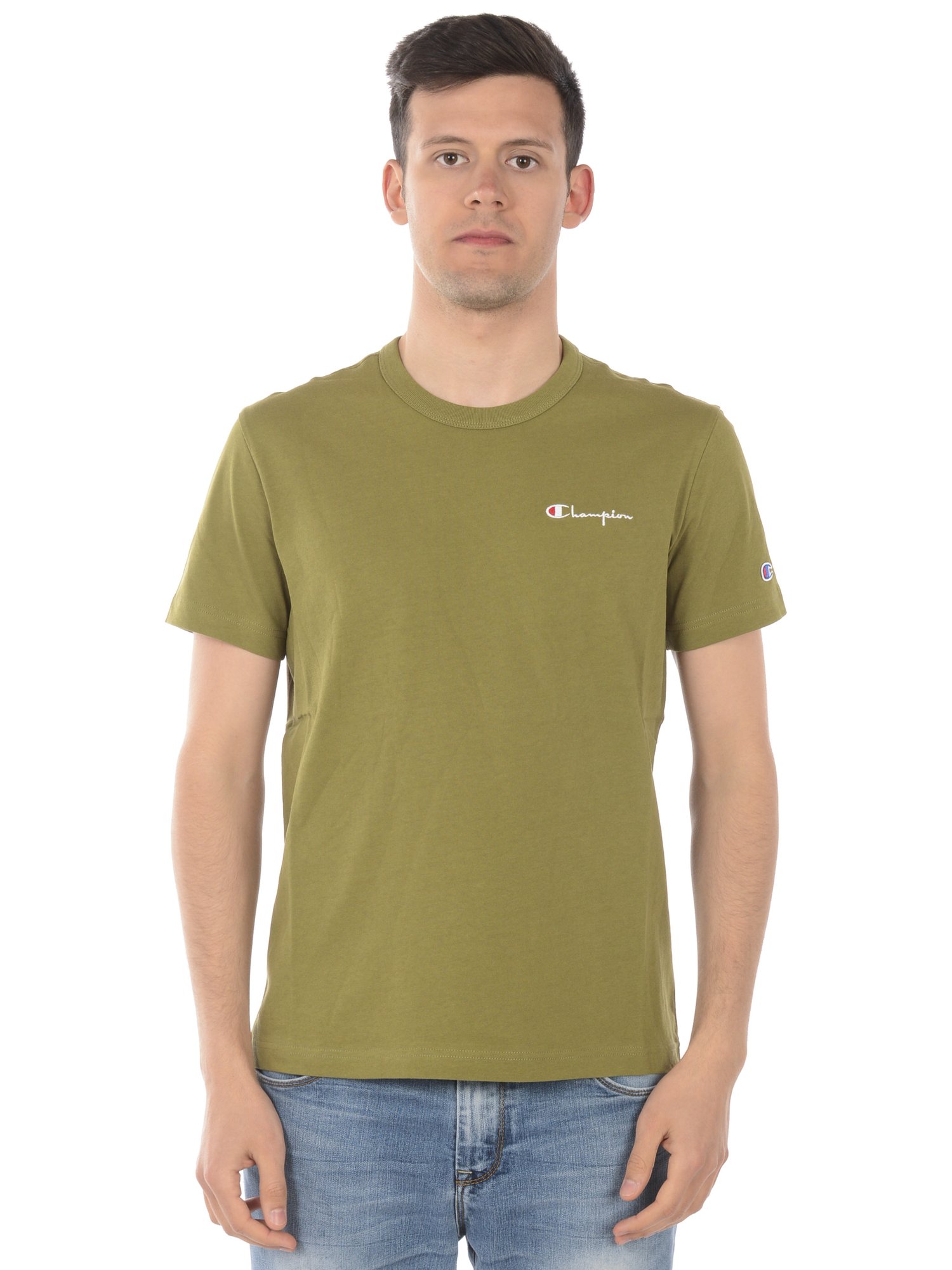T-SHIRT CHAMPION MEN Tg. XL 211985 GS543 GREEN | eBay