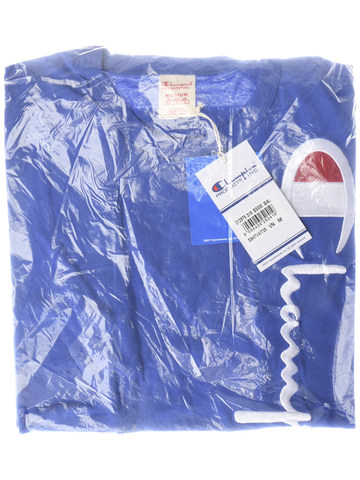 Champion T-Shirt Sweatshirt Cotton Man Blue 212975 BS008 Sz XXL