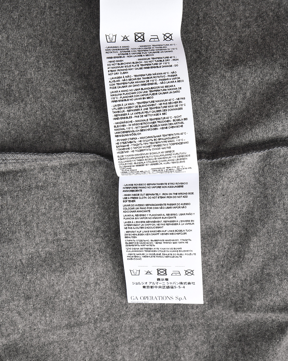 Emporio Armani Ea7 T-Shirt Sweatshirt Man Grey 3GPT25 PJP6Z
