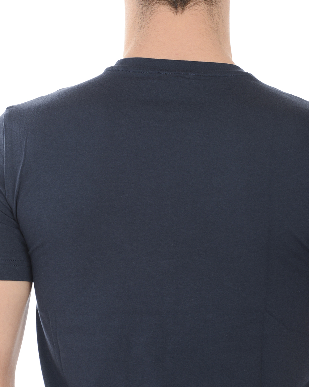 Tシャツ・カットソー EMPORIO ARMANI FW24 SHIRT (8N1C09 1NI9Z 095 0934 DARK BLUE) Emporio Armani men's T-shirt in lyocell and cotton