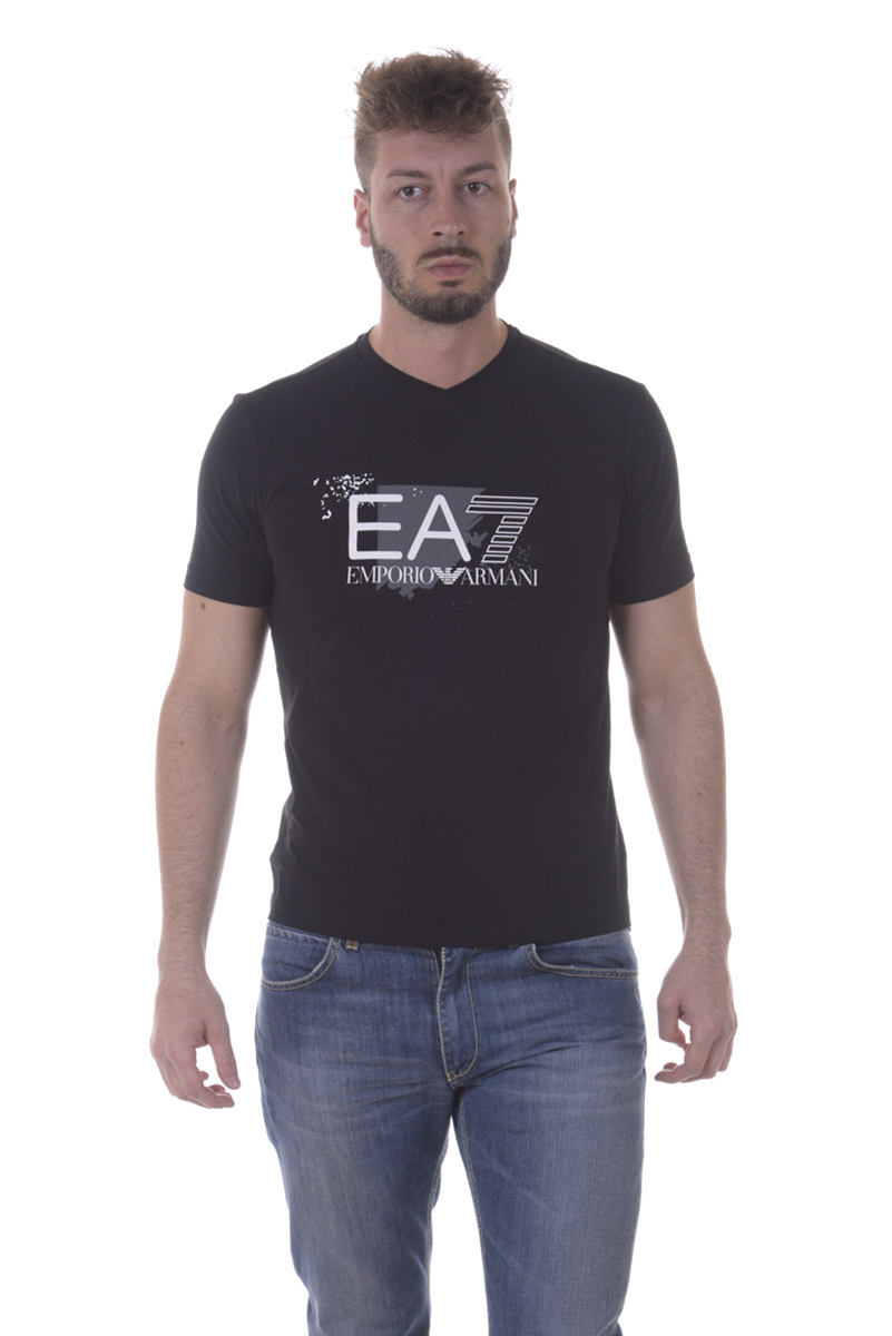 Emporio Armani EA7 T-Shirt Sweatshirt Man Black 3YPTF5PJ18Z